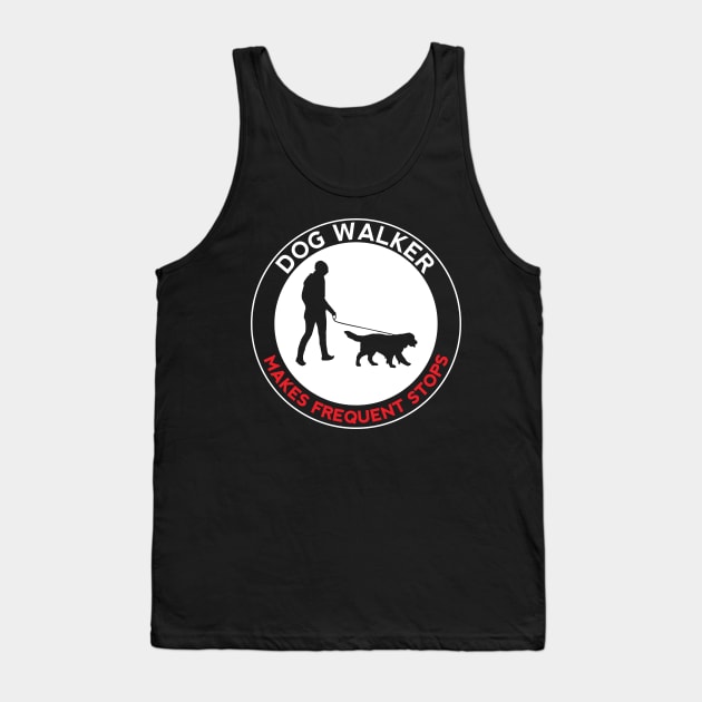 Dog Walker Id Rather Be Home With My Doggy Lover Owner Groomer Rescue Tank Top by Shirtsurf